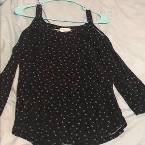 off the shoulder long sleeve/tank top